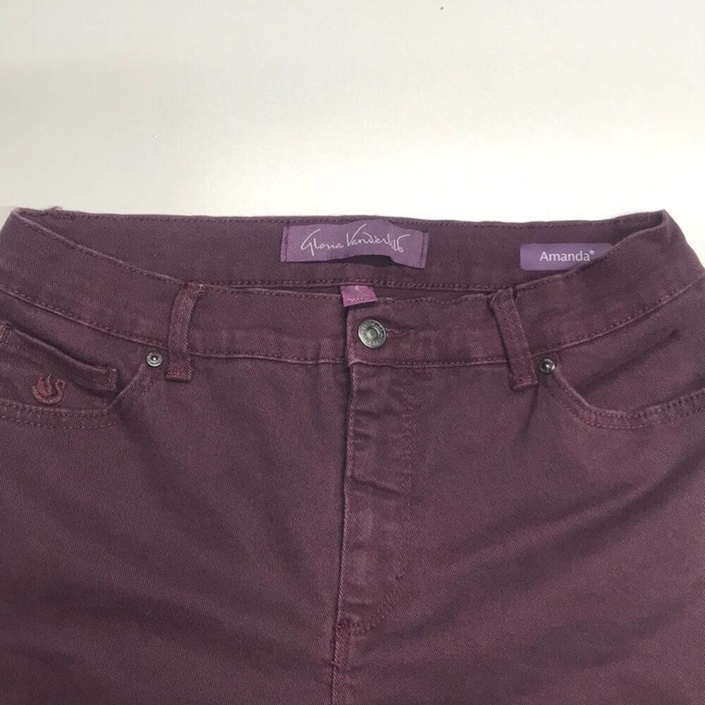 GLORIA VANDERBILT AMANDA Womenâs 6 Purple Jeans